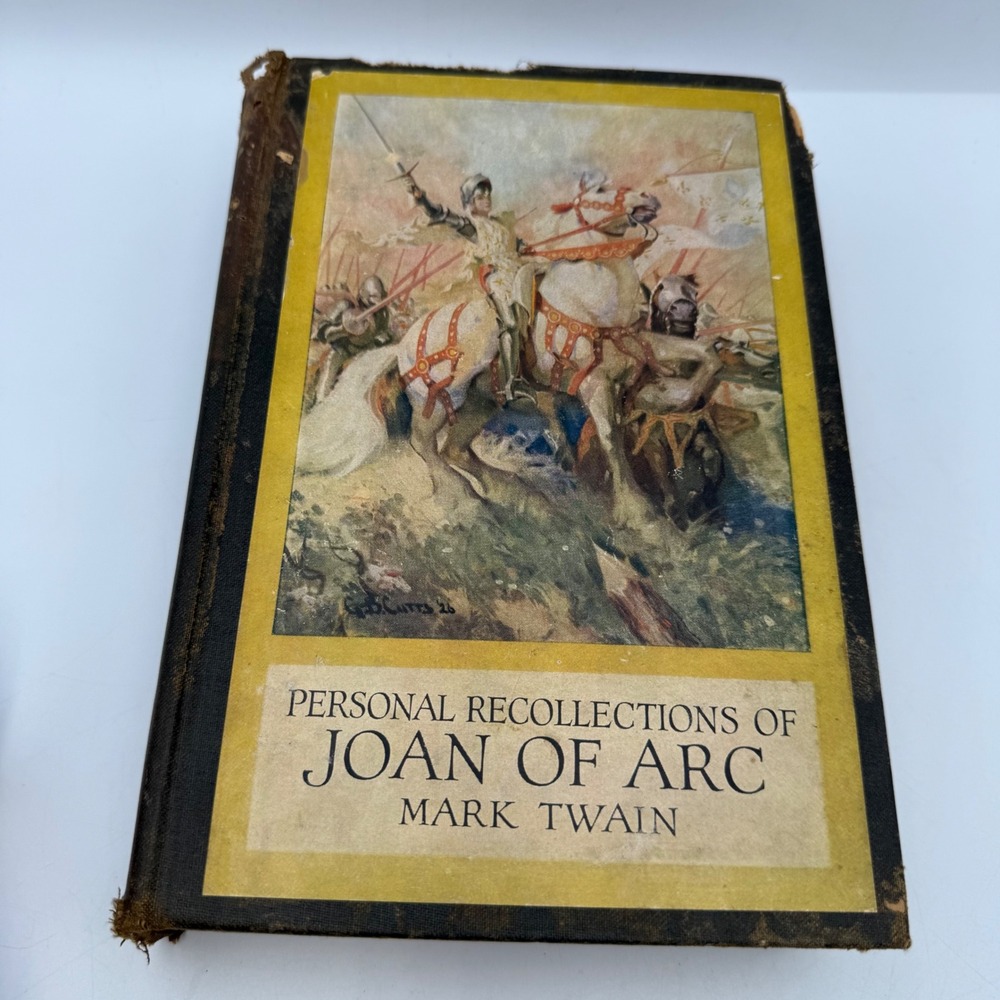 Personal Recollections of Joan of Arc Mark Twain 1926 Harper & Brothers Book